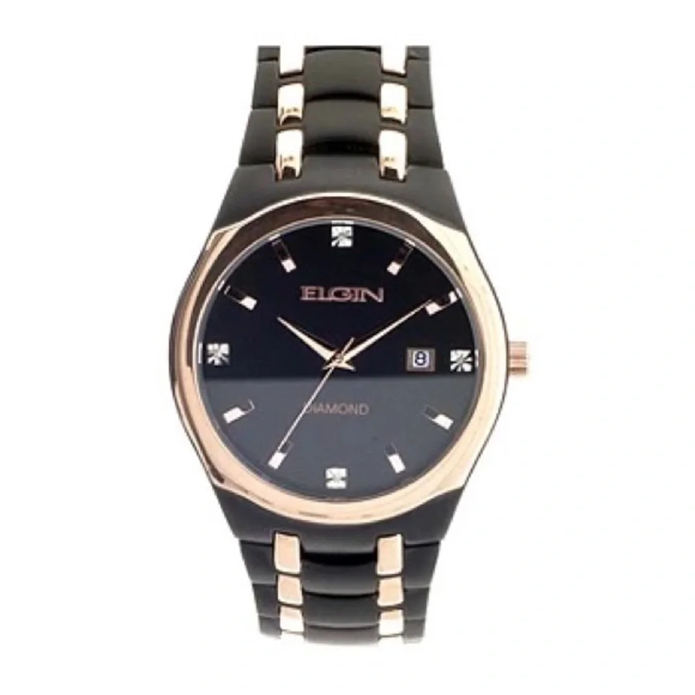 Black and Gold Elgin Watch. Mens. ⌚️ - Picture 6 of 6